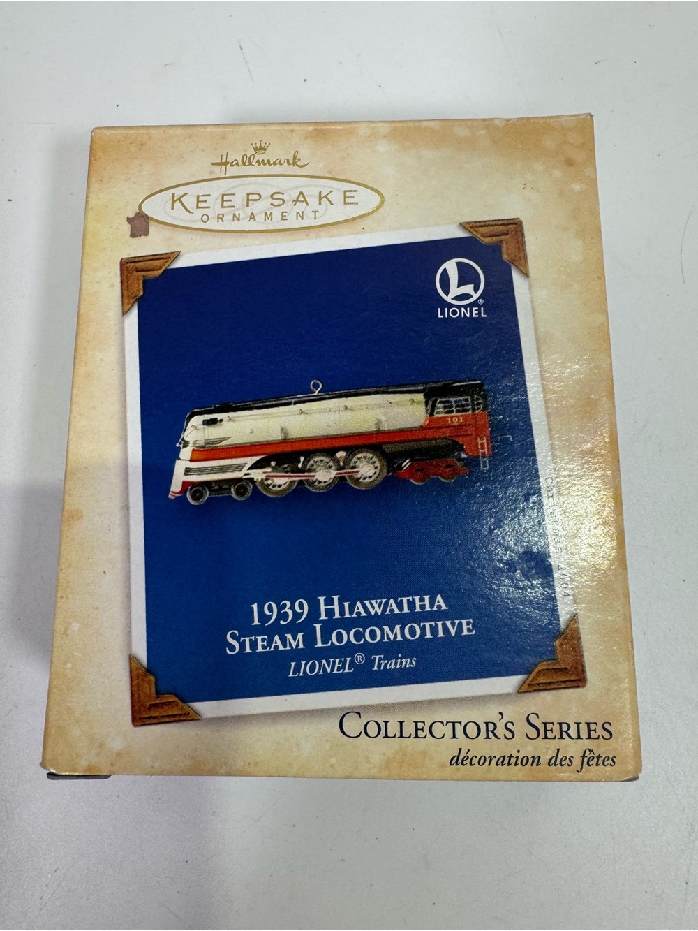 Hallmark Keepsake Locomotive Ornament - Blue, Red, White